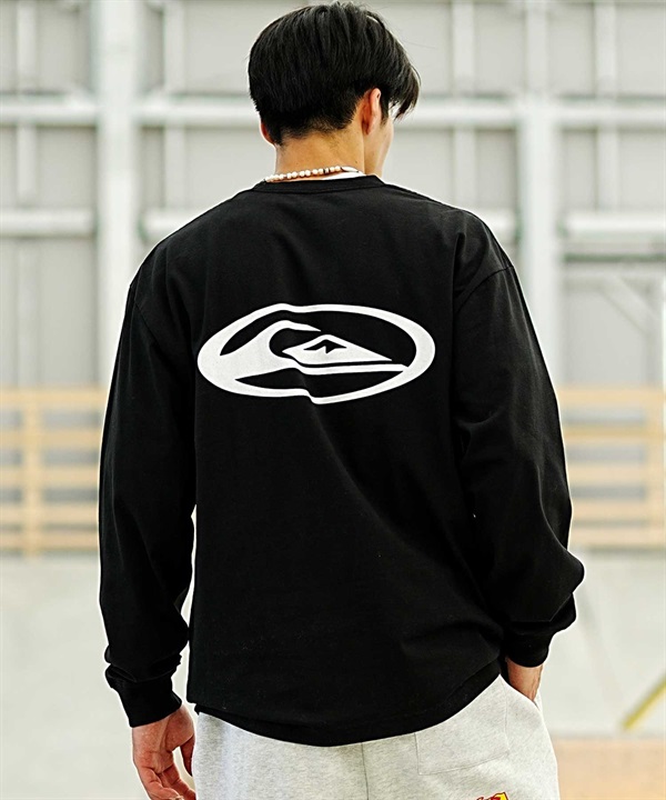 【ムラサキスポーツ限定】 QUIKSILVER/クイックシルバー SATURN LT メンズ 長袖Tシャツ ワイドシルエット バックロゴ QLT234610M