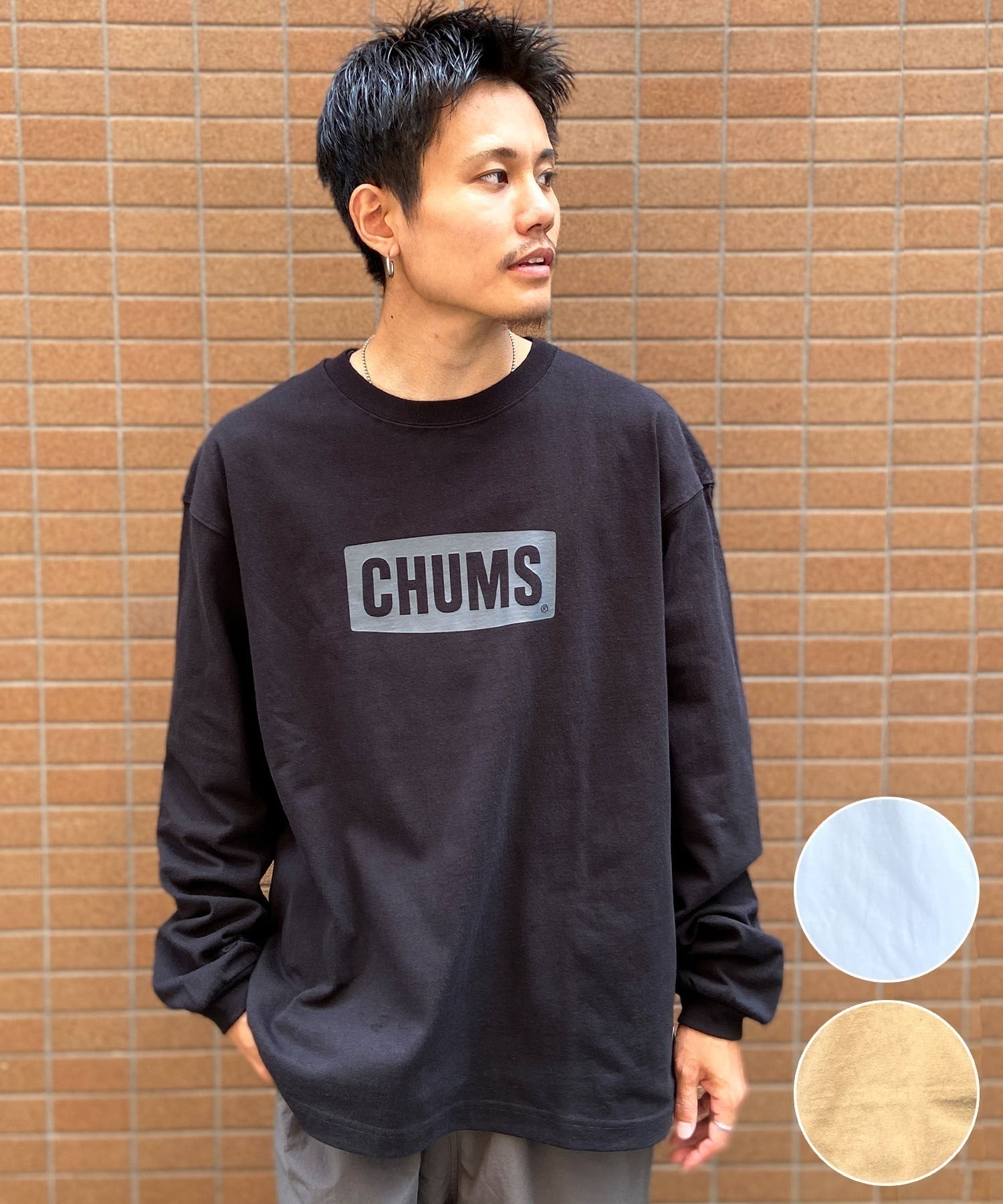 CHUMS/チャムス ロンＴ ヘビーウェイト チャムスロゴ オーバーサイズ 