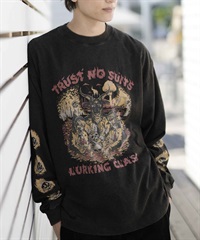 【ムラサキスポーツ別注】LURKING CLASS/ラーキングクラス メンズ ロンT ワイドシルエット グラフィックTシャツ ST23FTM04