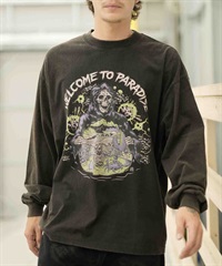 【ムラサキスポーツ別注】LURKING CLASS/ラーキングクラス メンズ ロンT ワイドシルエット グラフィックTシャツ ST23FTM06