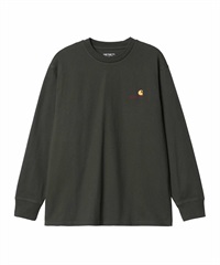 Carhartt WIP/カーハートダブリューアイピー メンズ 長袖 Tシャツ ルーズシルエット ロゴ刺繍 I029955(DGREN-S)