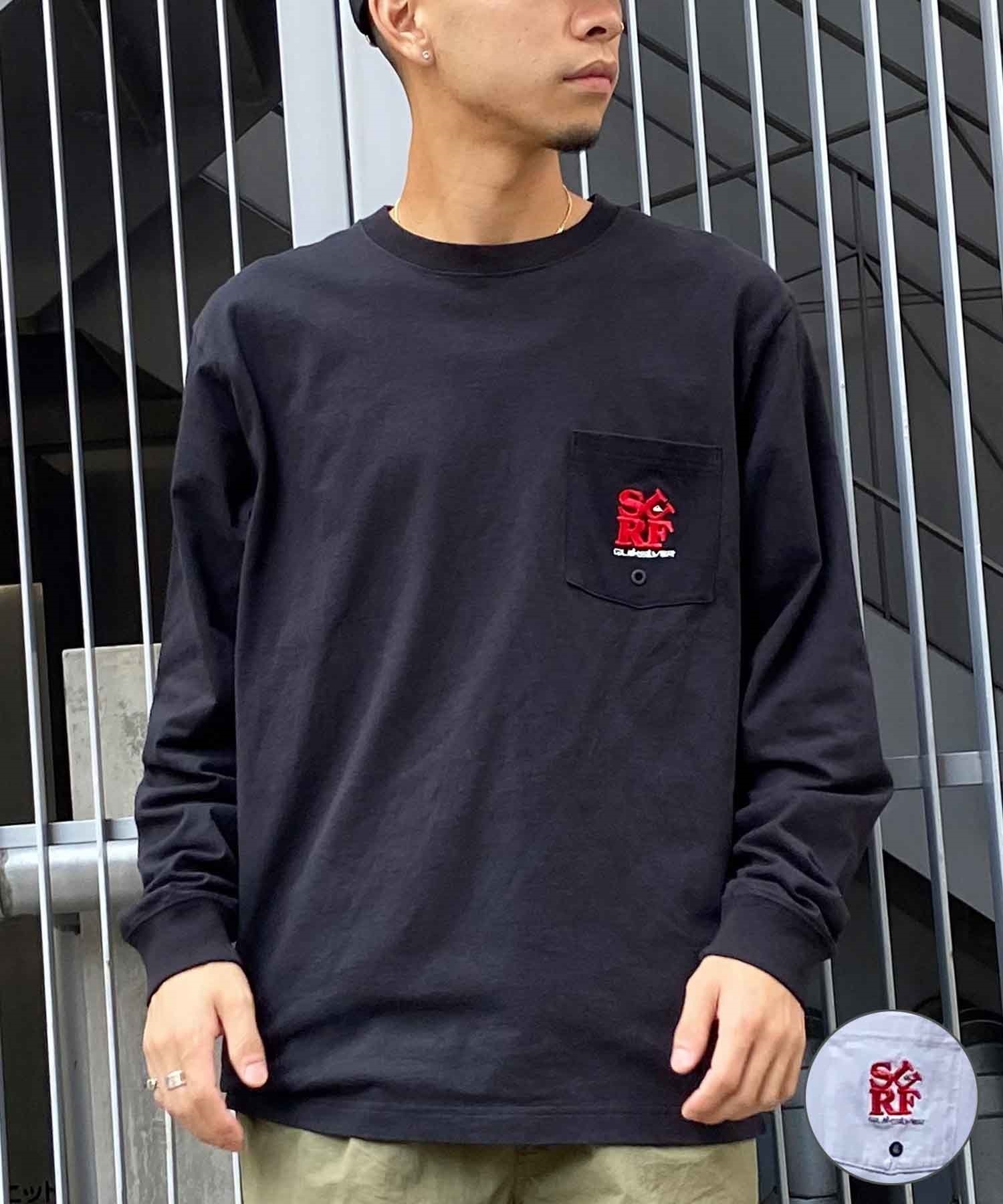 QUIKSILVER クイックシルバー メンズ ロンT 長袖Tシャツ アフターサーフ 薄手 QLT241032(WHT-M)