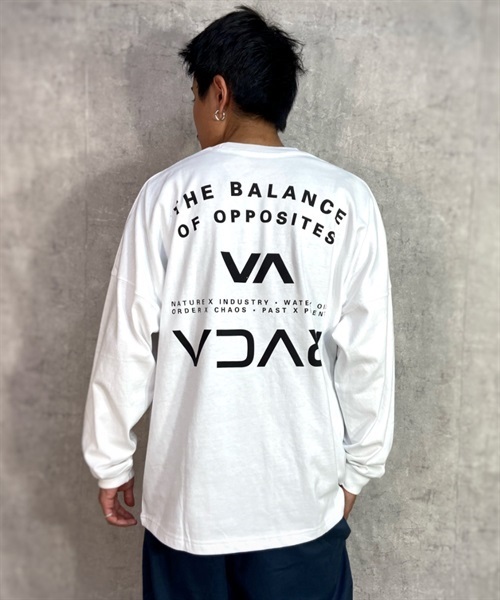 RVCA ルーカ BD041-057 メンズ 長袖 Tシャツ ムラサキスポーツ限定 KK1 L24(WHT-M)