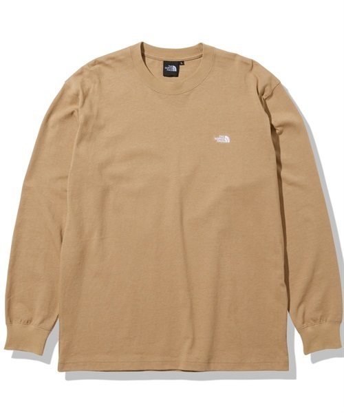 THE NORTH FACE ザ・ノース・フェイス L/S Nuptse Cotton Tee ロング スリーブ ヌプシ NT32345 メンズ 長袖 Tシャツ UVカット(KT-M)