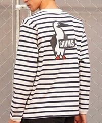 CHUMS チャムス メンズ Tシャツ 長袖 ロンT バックプリント ブービーロゴ CH01-2275(W011-M)