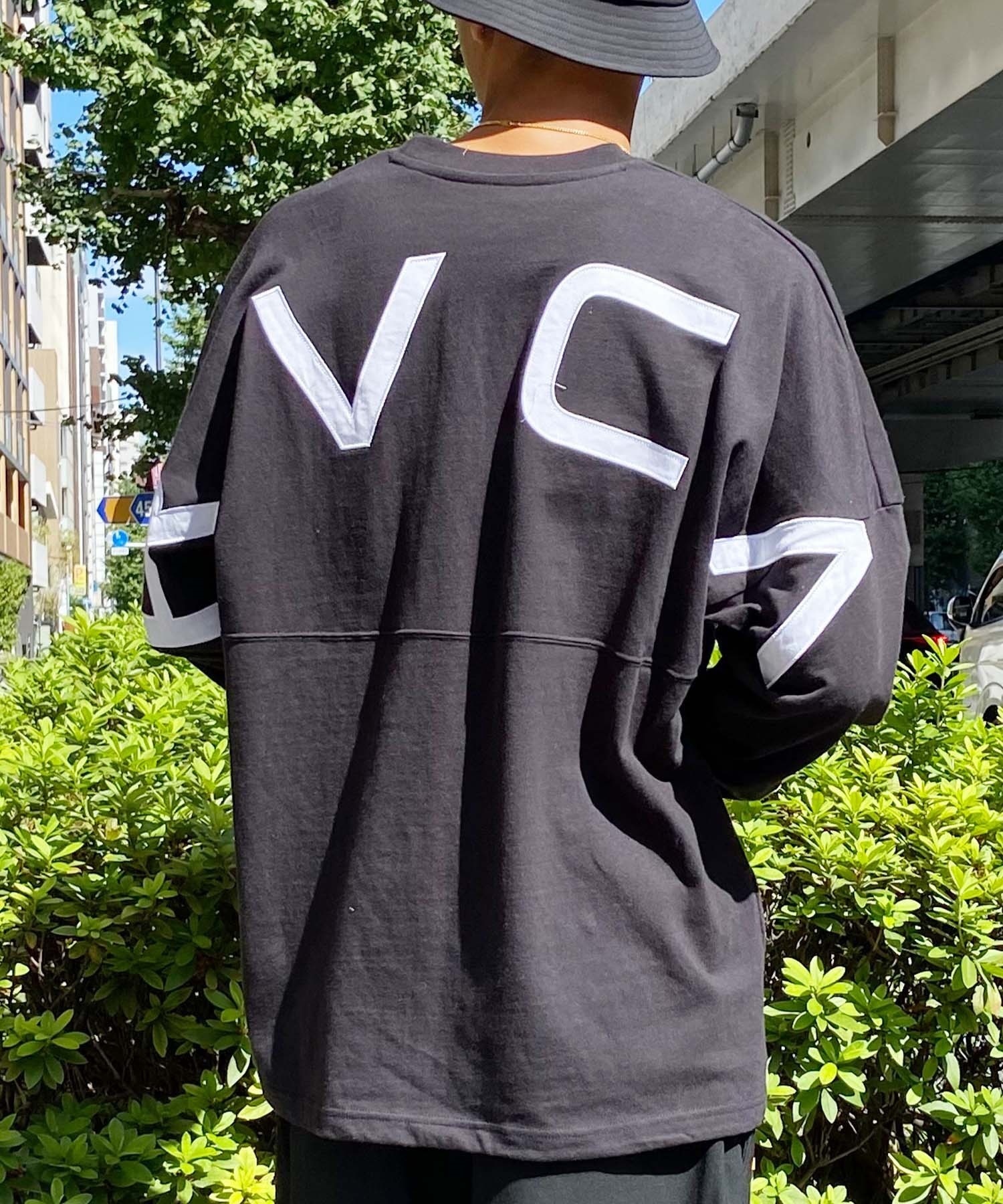 美品✨RVCA ルーカ 長袖Tシャツ ビッグロゴ プリント サーフ カーキ LT