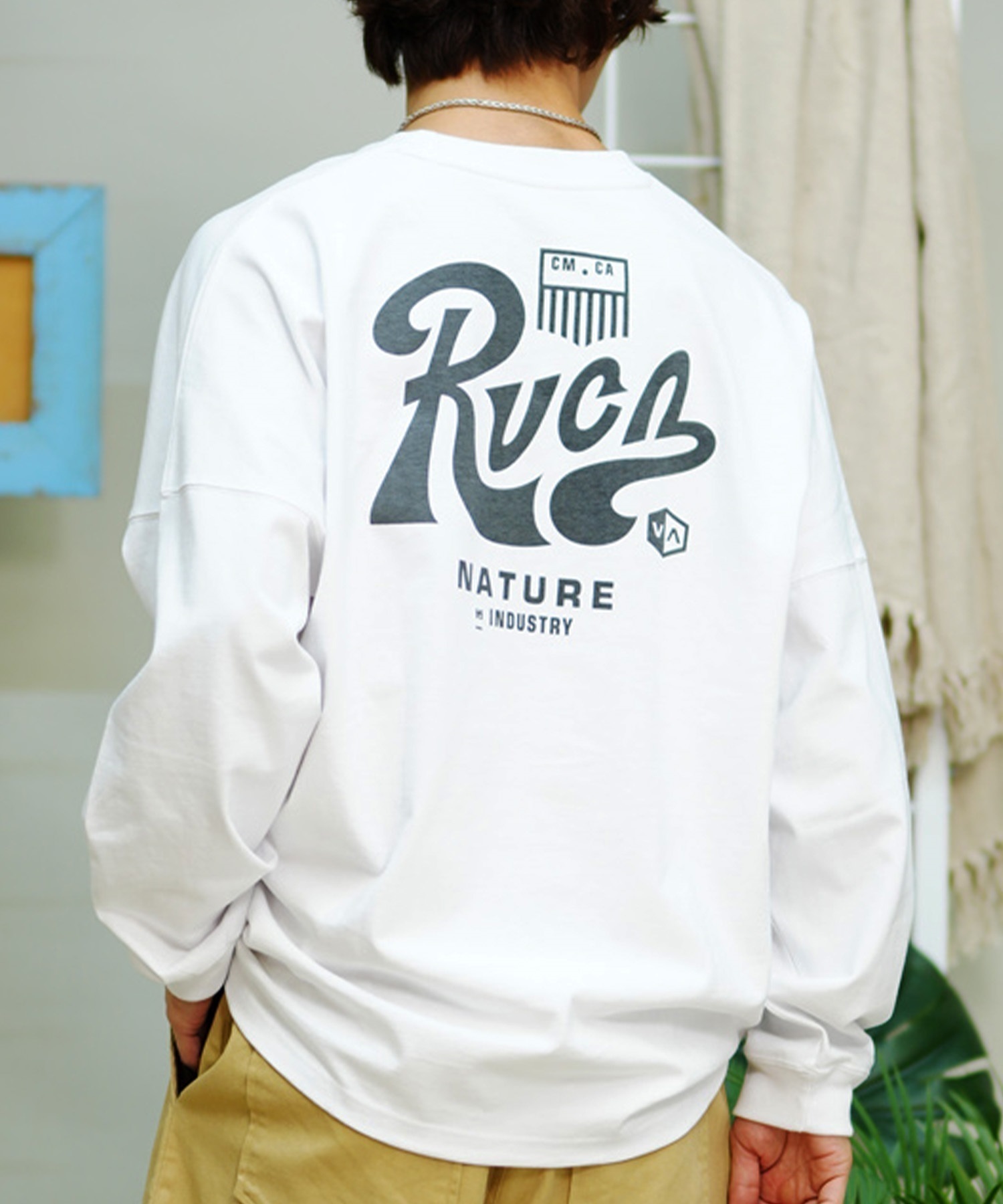 RVCA/ルーカ TACTIX LS TEE ムラサキスポーツ限定 バックプリント