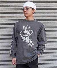 【ムラサキスポーツ限定】 SANTACRUZ サンタクルーズ ロンT フロントプリント ヴィンテージライク 502241405 メンズ 長袖 Tシャツ(P.BLK-M)