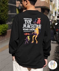 【ムラサキスポーツ限定】 TOY MACHINE トイマシーン メンズ 長袖 Tシャツ ロンT オーバーサイズ バックプリント MTMPELT6(WHITE-M)