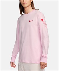 NIKE ナイキ メンズ 長袖 Tシャツ スポーツウェア ロングスリーブ ロンT ワンポイント ロゴ ハート柄 FV3994-663(663-S)