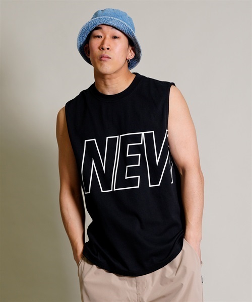 NEW ERA ニューエラ P MUSCLE TANK FB LOGO 13697252 メンズ タンクトップ KK1 A20(BLK-M)