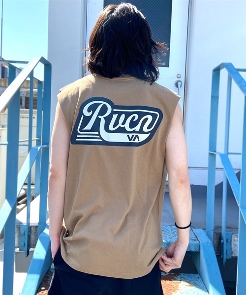 RVCA ルーカ BD041-P33 メンズ タンクトップ バックプリント ムラサキ