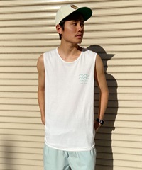 【クーポン対象】BILLABONG ビラボン ONE TIME メンズ タンクトップ バックプリント BE011-350(WHT-M)