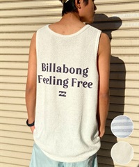 【クーポン対象】BILLABONG ビラボン メンズ タンクトップ バックプリント パイル セットアップ対応 BE011-352(GRH-M)