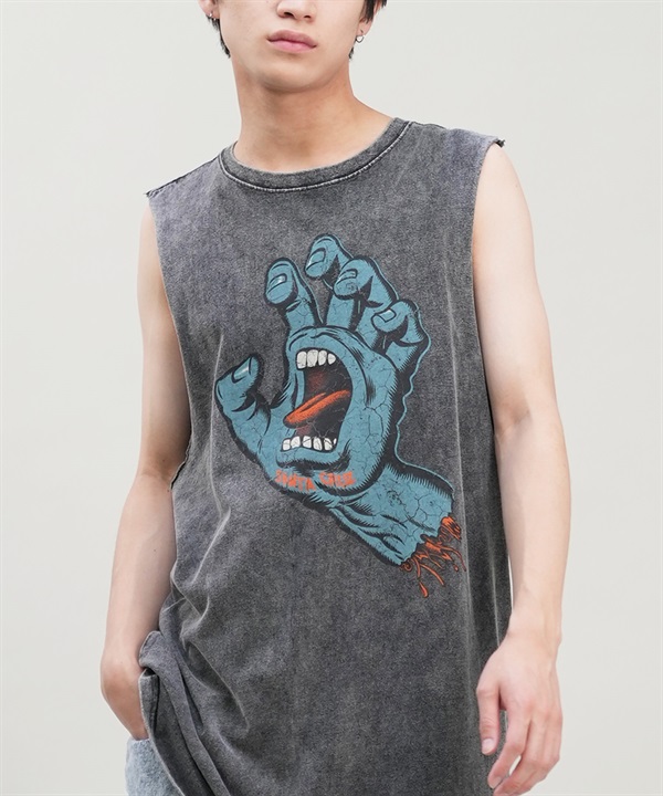 SANTACRUZ サンタクルーズ タンクトップ メンズ バックプリント ピグメント Pigment Bleach Tank Top 502242407 ムラサキスポーツ限定