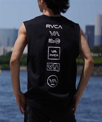 RVCA ルーカ メンズ タンクトップ カットオフ バックプリント オーバーサイズ BE04A-P35