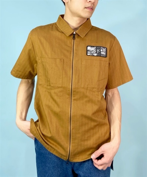 VOLCOM ボルコム TOKYO TRUE WOVEN SHORT SLEEVE SHIRT A0412311 メンズ 半袖 シャツ KK1 C17(RUB-M)