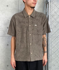 RVCA ルーカ 半袖 シャツ メンズ オープンカラー パイル 総柄 PALMS DOWN SS BE04A-202