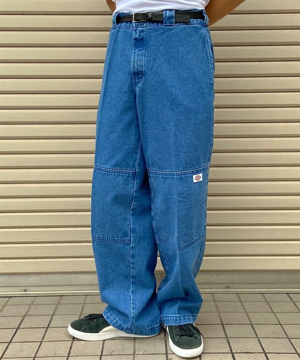 Dickies/ディッキーズ メンズ デニムパンツ ワークパンツ ルーズシルエット ダブルニー 18452900