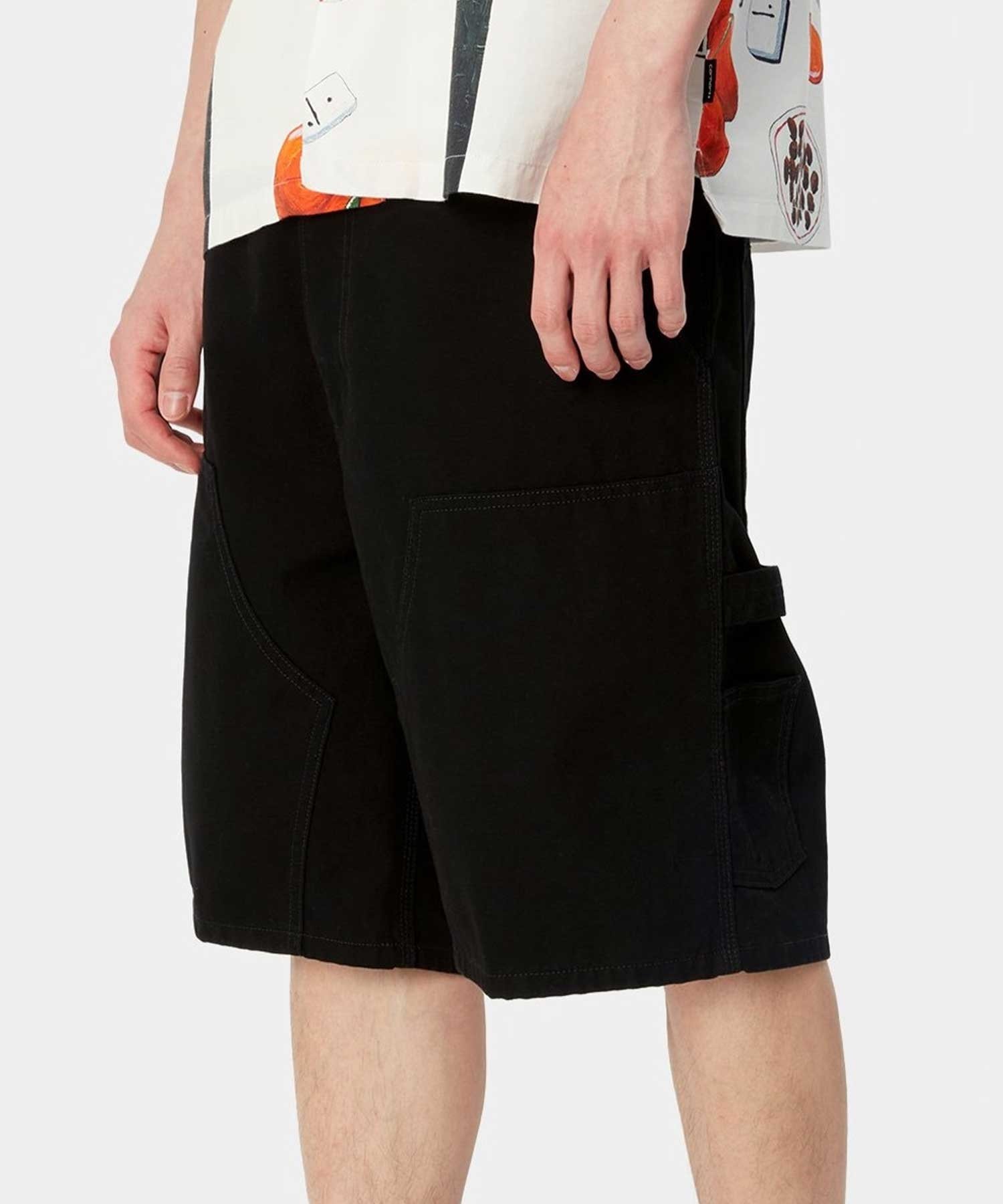 Carhartt WIP カーハートダブリューアイピー DOUBLE KNEE SHORT メンズ ショートパンツ ハーフパンツ I033118(BLACK-30.0inch)