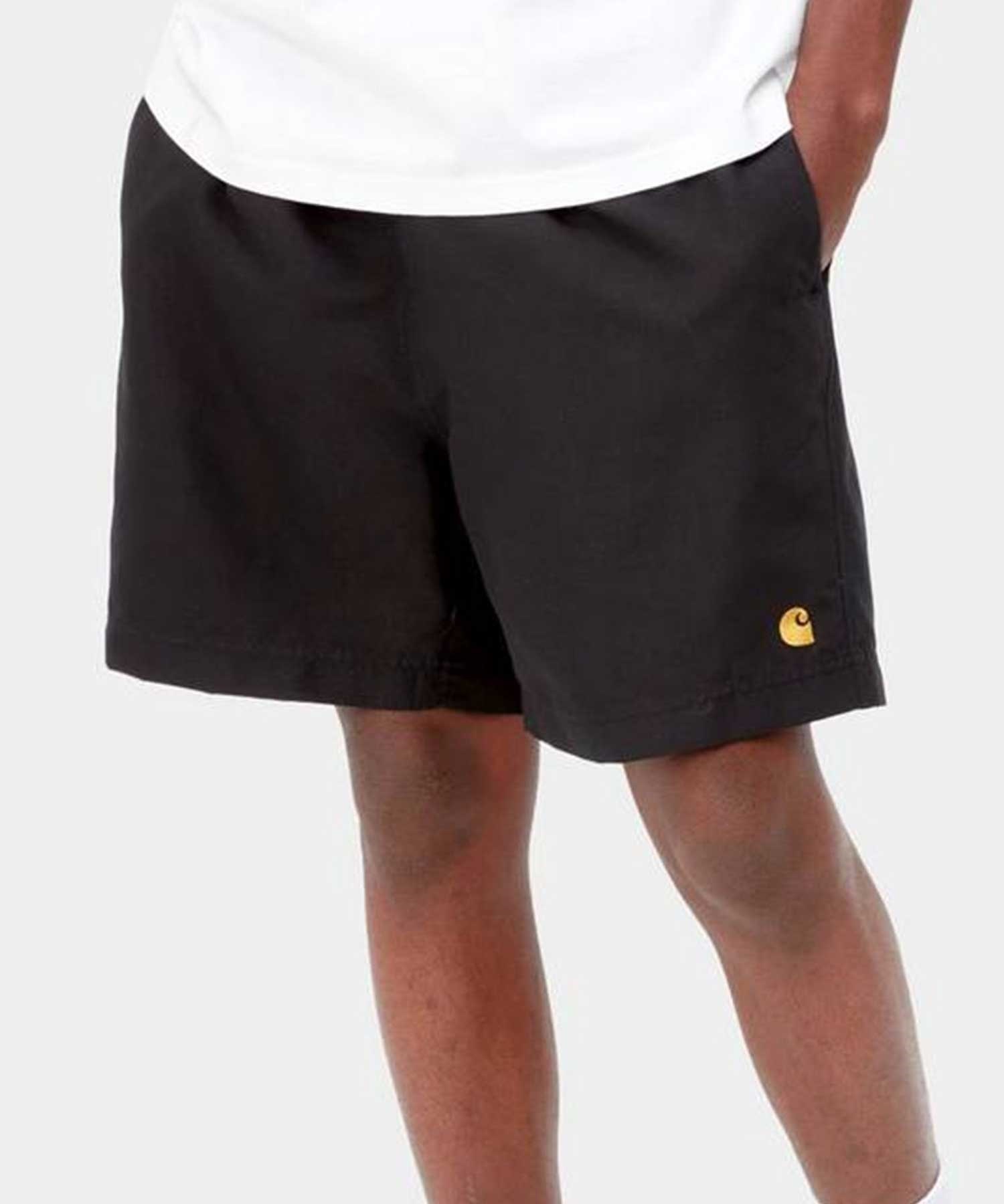 Carhartt WIP カーハートダブリューアイピー CHASE SWIM TRUNKS メンズ ショーツ ショートパンツ ユーティリティ 水陸両用 I026235(BLACK-M)