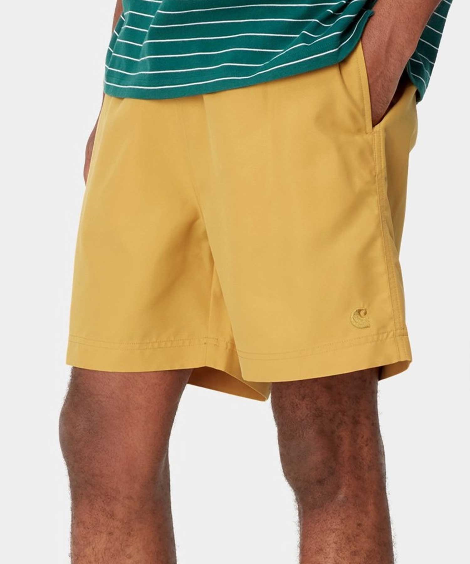 Carhartt WIP カーハートダブリューアイピー CHASE SWIM TRUNKS メンズ ショートパンツ ユーティリティ 水陸両用 I026235(YELOW-M)