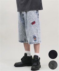 SANTACRUZ サンタクルーズ ショートパンツ メンズ デニムショーツ ロング丈 Patches Jeans 2.0 Shorts 502242502 ムラサキスポーツ限定