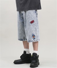 SANTACRUZ サンタクルーズ ショートパンツ メンズ デニムショーツ ロング丈 Patches Jeans 2.0 Shorts 502242502 ムラサキスポーツ限定