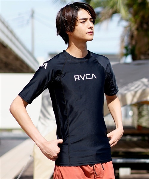 RVCA ルーカ BD041-872 メンズ ラッシュガード 半袖 UVケア 急汗速乾