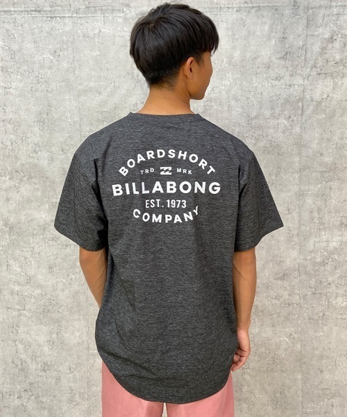 【クーポン対象】BILLABONG ビラボン BD011-855 メンズ ラッシュガード 半袖 UVカット 水陸両用 ユーティリティ ラッシュTシャツ 吸水速乾 KX1 D23(BKWT-M)