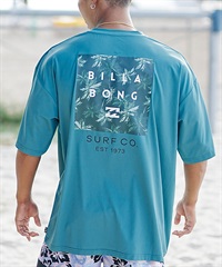 BILLABONG ビラボン メンズ 半袖 ラッシュガード Tシャツ バックプリント ユーティリティ 水陸両用 UVカット BE011-867(BLA-M)