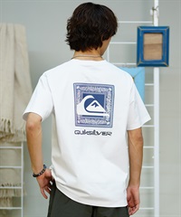 【クーポン対象】QUIKSILVER クイックシルバー メンズ ラッシュガード Tシャツ 半袖 水着 UVカット QLY241631M ムラサキスポーツ限定(WHT1-M)