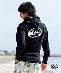 【クーポン対象】QUIKSILVER クイックシルバー メンズ ラッシュガード ジップアップ パーカー 長袖 ハイネック 水着 UVカット SATURN ZIP HOODIE QLY241033