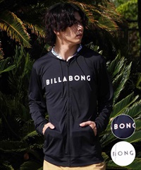 BILLABONG ビラボン メンズ 長袖 ラッシュガード パーカー ジップアップ UVケア ロゴ フード BE01A-852