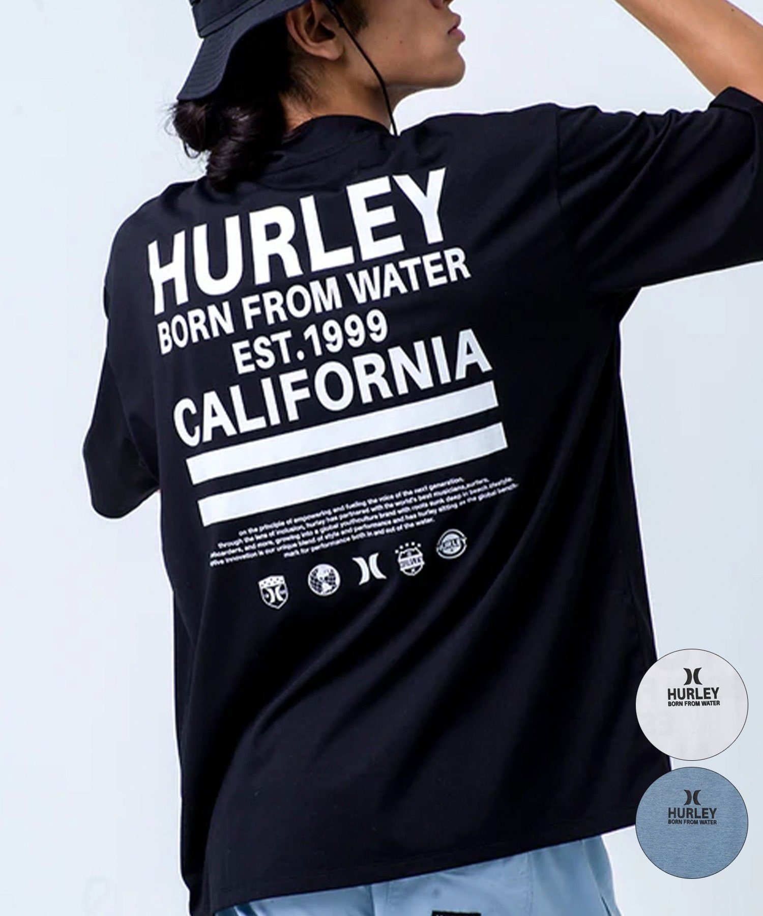 Hurley ハーレー PHANTOM OVERSIZE CAL MOCK メンズ ラッシュガード 半袖 ユーティリティ MUT2411030(WHT-M)