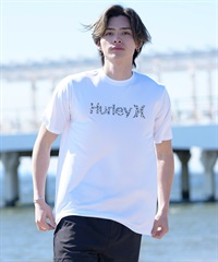 Hurley ハーレー メンズ 半袖Tシャツ ラッシュガード 水陸両用 UVケア ブランドロゴ MRG2411028