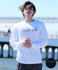 Hurley ハーレー メンズ 長袖Tシャツ ラッシュガード 水陸両用 UVケア ブランドロゴ MRG2411029