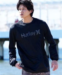 Hurley ハーレー メンズ 長袖Tシャツ ラッシュガード 水陸両用 UVケア ブランドロゴ MRG2411029