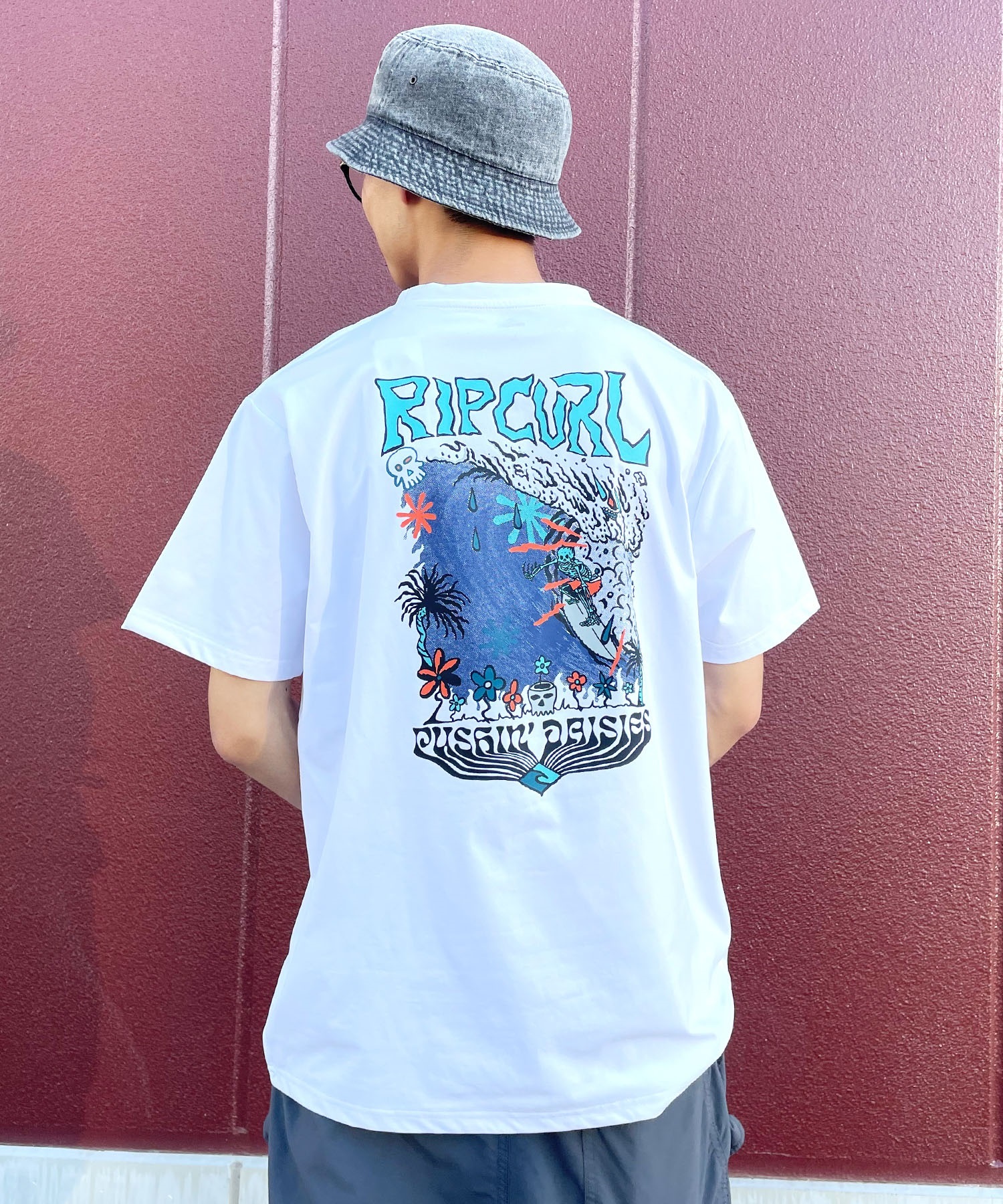 RIP CURL リップカール メンズ ラッシュガード ラッシュＴシャツ UVケア ユーティリティ 水陸両用 O01-801 ムラサキスポーツ限定(WT-M)