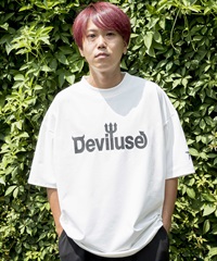 DEVILUSE デビルユース メンズ ラッシュガード 半袖 Tシャツ オーバーサイズ 水陸両用 ムラサキスポーツ限定 243OO1ST301DU