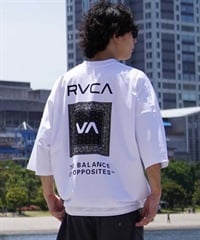 RVCA ルーカ メンズ ラッシュガード 半袖 Tシャツ バックプリント 裾ドローコード ドロスト 水陸両用 BE04A-P25