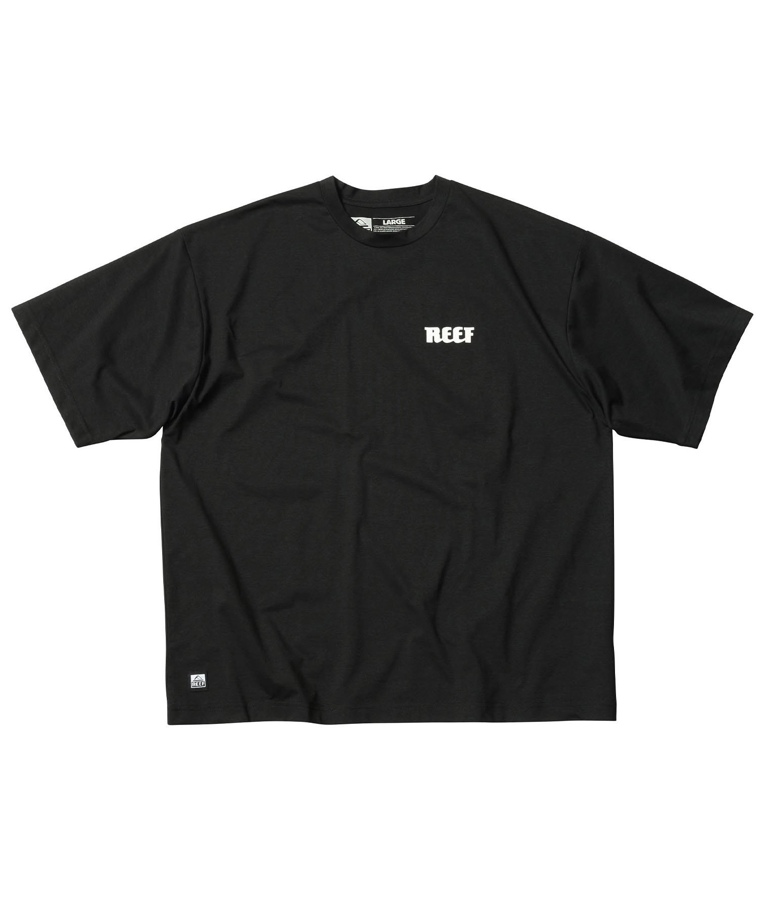 REEF リーフ メンズ 半袖 Tシャツ ラッシュガード 水陸両用 ユーティリティ UVケア ワンポイント RFTEM2321(BLK-M)