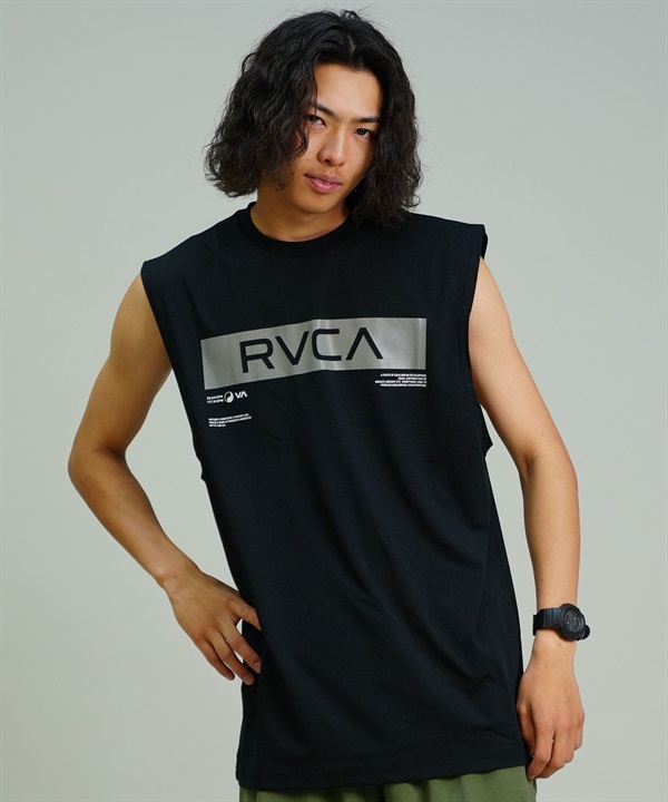 【クーポン対象】RVCA ルーカ メンズ ラッシュガード タンクトップ オーバーサイズ バックプリント 水陸両用 BE04A-862