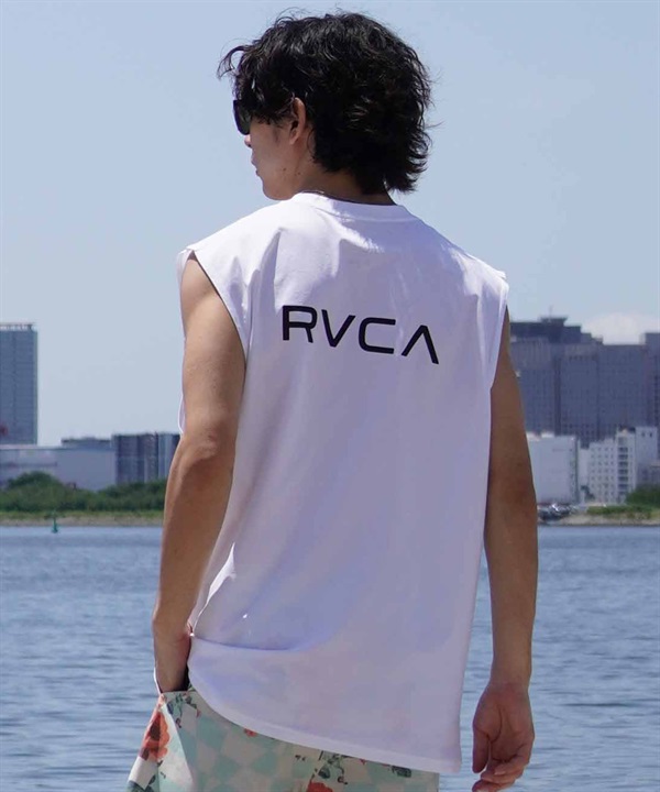 RVCA ルーカ メンズ ラッシュガード タンクトップ オーバーサイズ バックプリント 水陸両用 ムラサキスポーツ限定 BE04A-P36