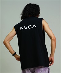 RVCA ルーカ メンズ ラッシュガード タンクトップ オーバーサイズ バックプリント 水陸両用 ムラサキスポーツ限定 BE04A-P36(BLK-S)