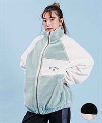 BILLABONG/ビラボン レディース ボアジャケット ジップアップ ゆったりシルエット BD014-767(OFB-M)