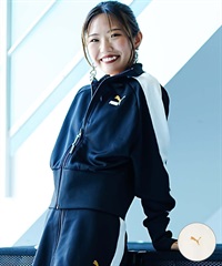 PUMA/プーマ レディース ショートトラックジャケット クロップド丈 ジャージ/セットアップ対応 621475