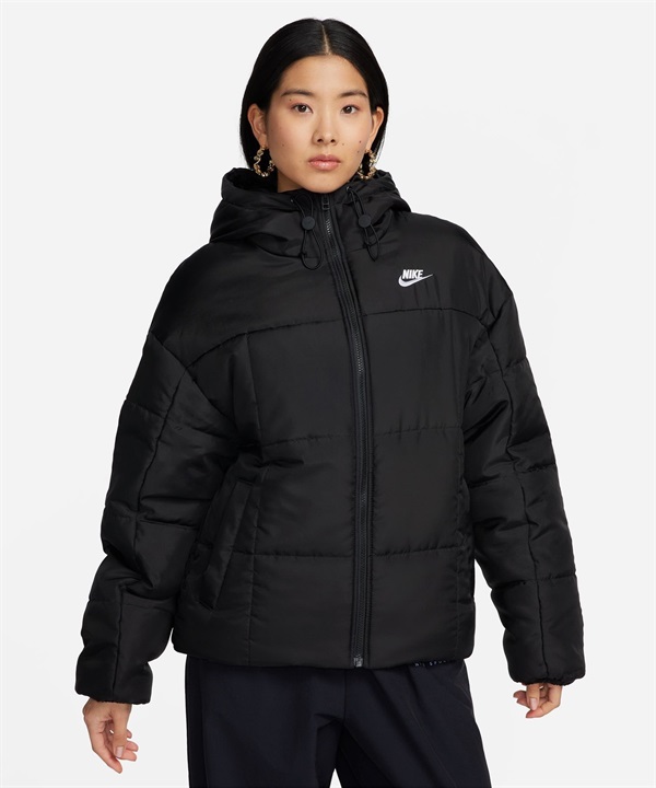 NIKE/ナイキ ウィメンズ Therma-FIT ルーズ フーデッド ジャケット レディース ジャケット 撥水 ブラック FB7673-010