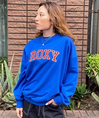 ROXY/ロキシー レディース トレーナー オーバーサイズ ロゴ 裏毛 RPO234637M ムラサキスポーツ限定(BLU-M)