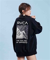 RVCA/ルーカ BANDANA BOX LOGO HALF ZIP スウェット トレーナー バックプリント BD044-156